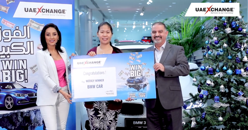 Pinay Housemaid Wins a BMW in UAE Raffle