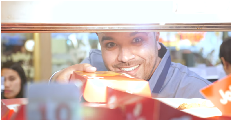 WATCH Khalid Al Ameri Serves Free Meals at Jollibee UAE 3