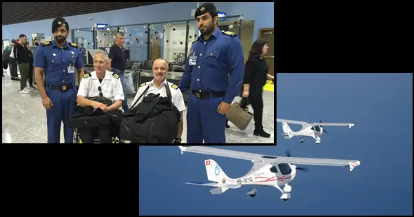 Dubai Airports, Execujet Welcome Pilots on Wheelchairs’ Visit during World Tour