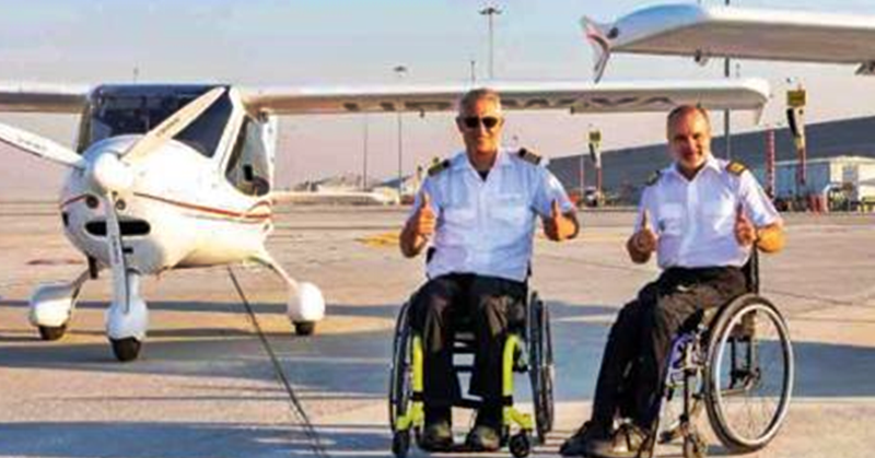 Dubai Airports, Execujet Welcome Pilots on Wheelchairs’ Visit during World Tour 