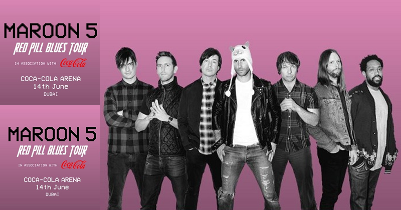 Catch Maroon 5 LIVE at Dubai's Coca-Cola Arena on June 14