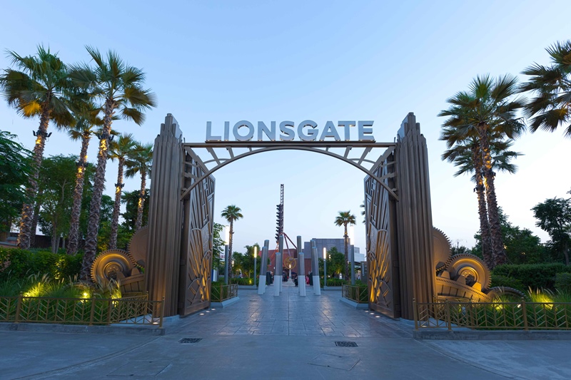Entrance to Lionsgate’s land at Motiongate Dubai.
