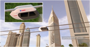 WATCH Futuristic Sky Pods Zoom Over Dubai Landmarks