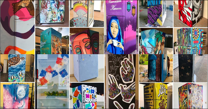 Filipino Artists Lead Creative Displays through Ramadan Sharing Fridges