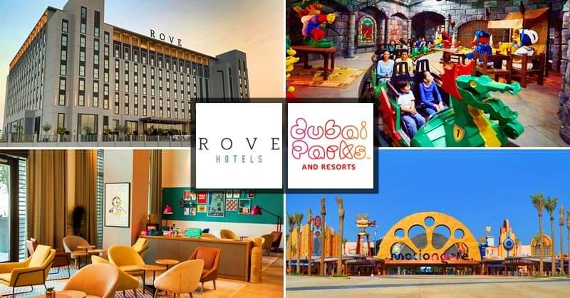 199 AED Staycation at Rove Hotel + 2 FREE Tickets to Dubai Parks & Resorts