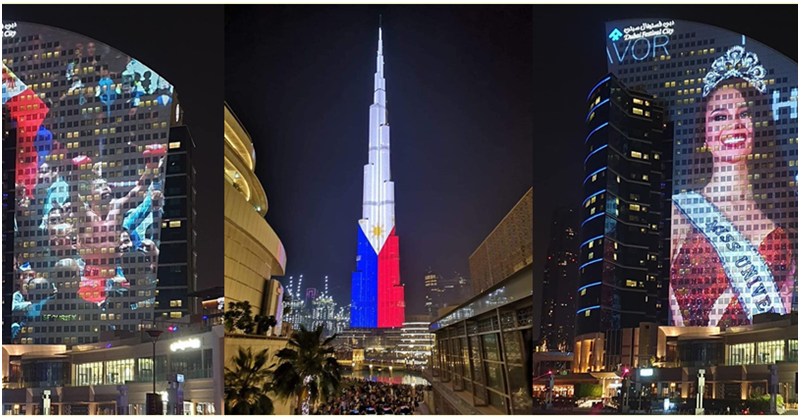 LOOK: Dubai’s Iconic Spots Light up to Celebrate the Philippines 121st Independence Day