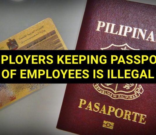 uae employers keeping passport of employees