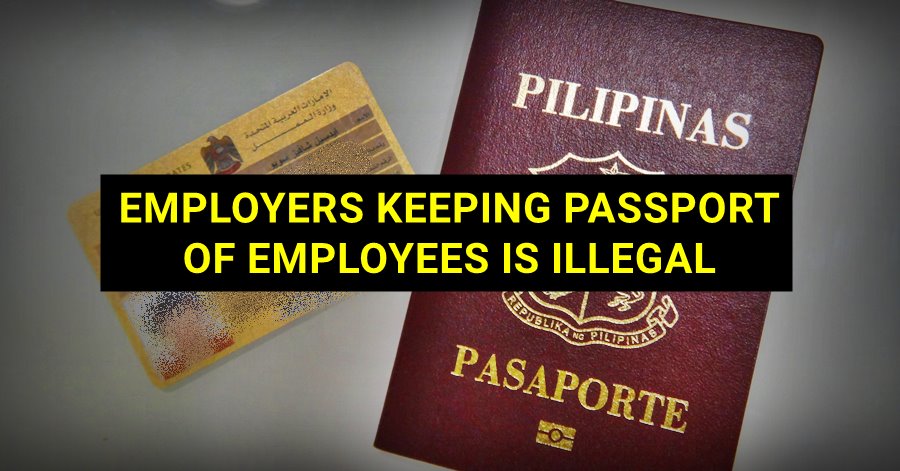 uae employers keeping passport of employees