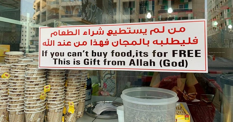 Dubai Restaurant Offers Free Food to Those Who Cant Pay