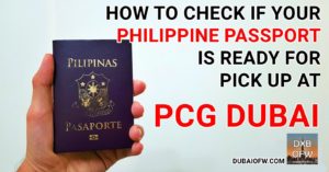 how to check if your philippine passport is released dubai