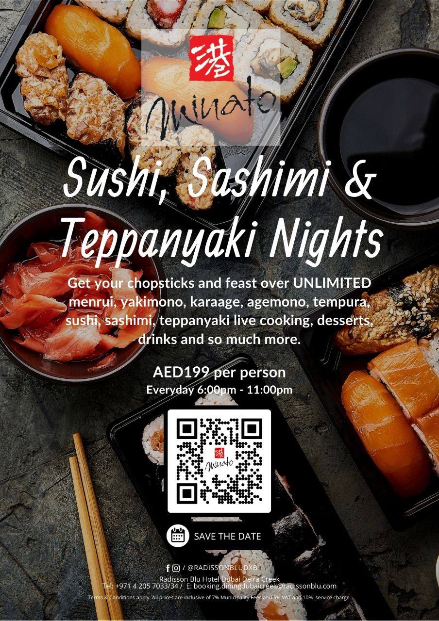 sushi nights at minato restaurant