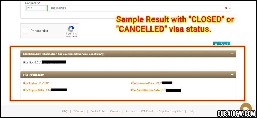 uae visa online check passport