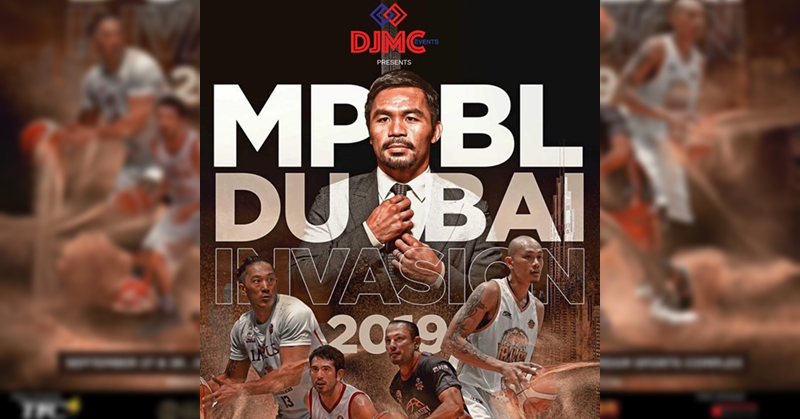 Pacquiao to Hold Basketball Event in Dubai on Sept 27 & 28