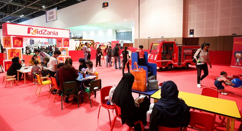 The dedicated KidZania zone at GITEX Shopper hosts a range of activities such as face painting, arts and crafts, and painting.