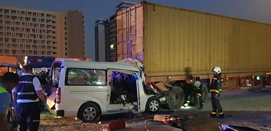 dubai road accident