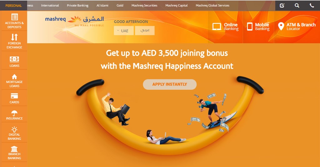 List Of Mashreq Bank Branches And Atms In Dubai Dubai Ofw