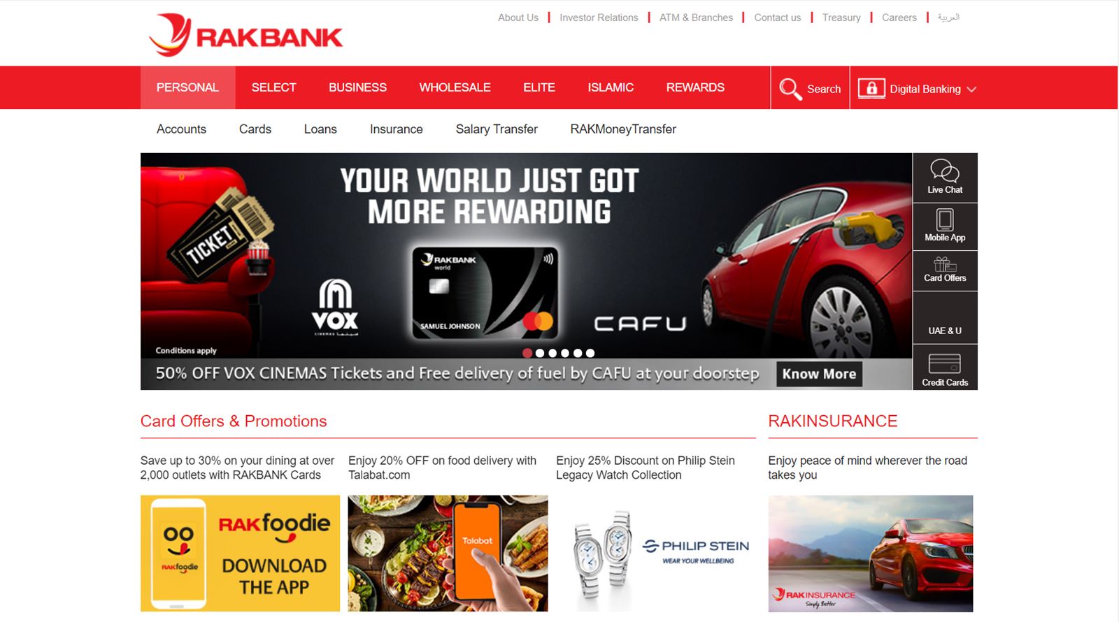 rakbank website
