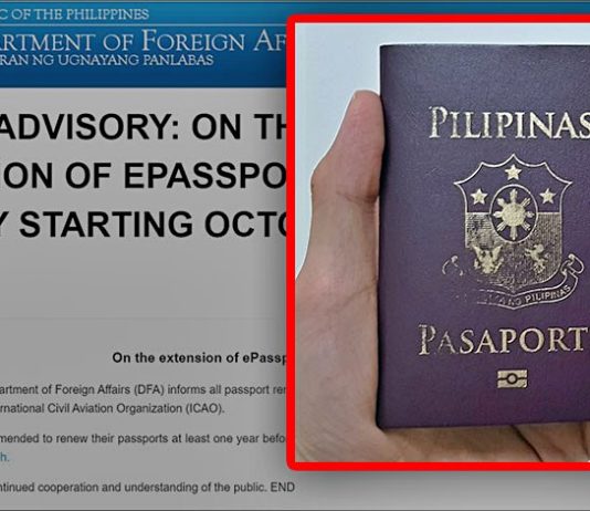 DFA Passport renewal advisory one year