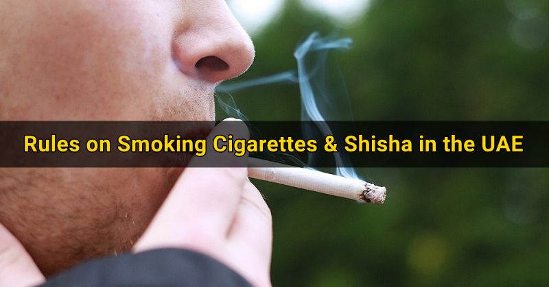 Rules on Smoking Cigarettes Shisha in the UAE Dubai OFW