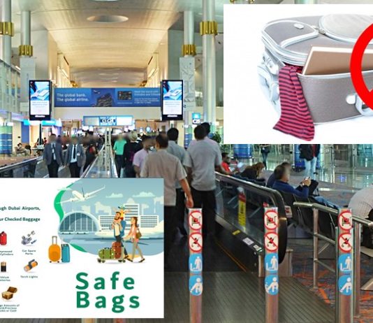 banned check in items in dubai airport