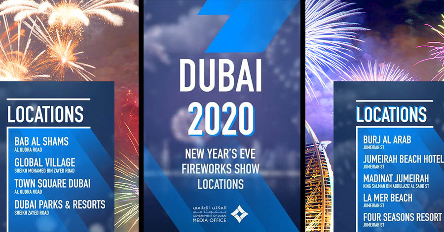 dubai fireworks places