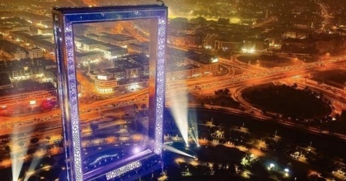 new year fireworks in dubai frame