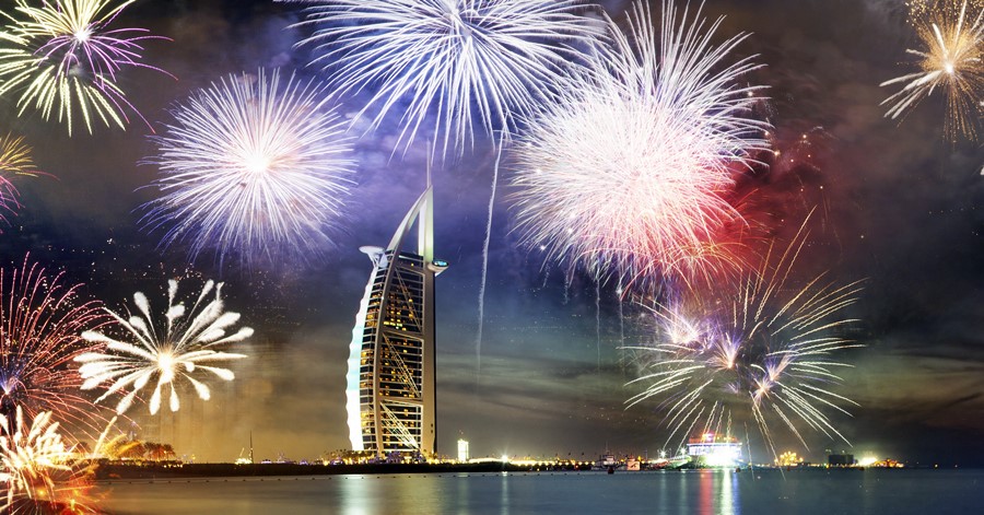 new year fireworks uae