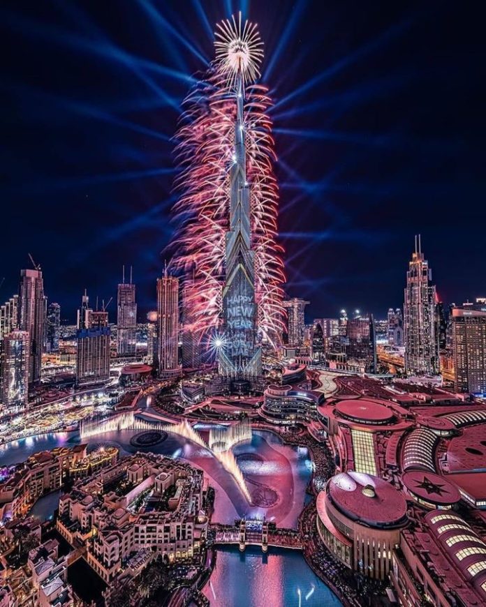 WATCH Burj Khalifa New Year 2024 Fireworks Livestream Video Online