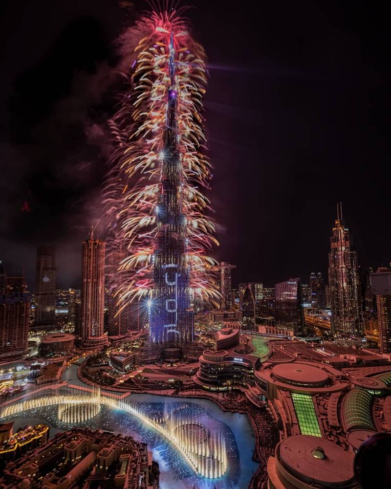 WATCH Burj Khalifa New Year 2024 Fireworks Livestream Video Online