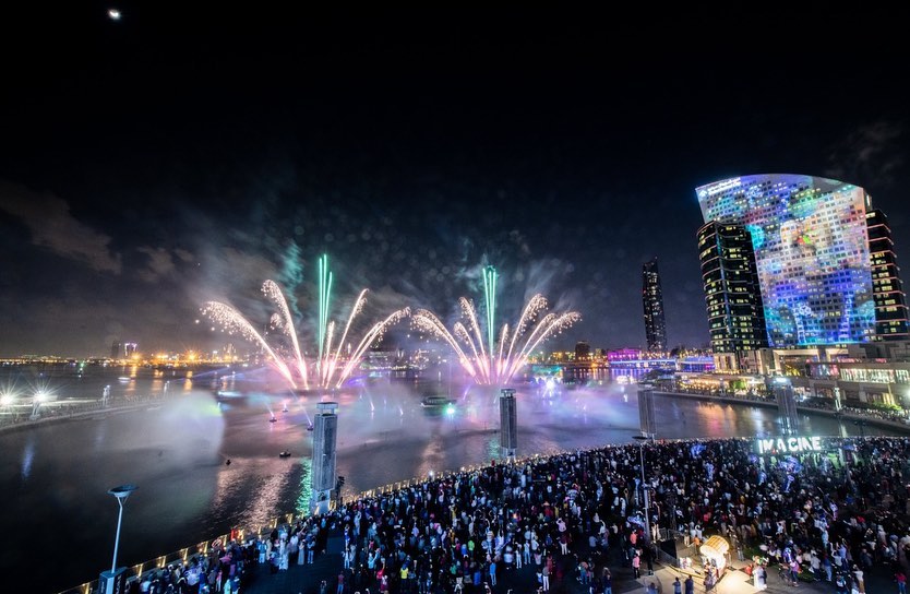 dubai festival city new year fireworks