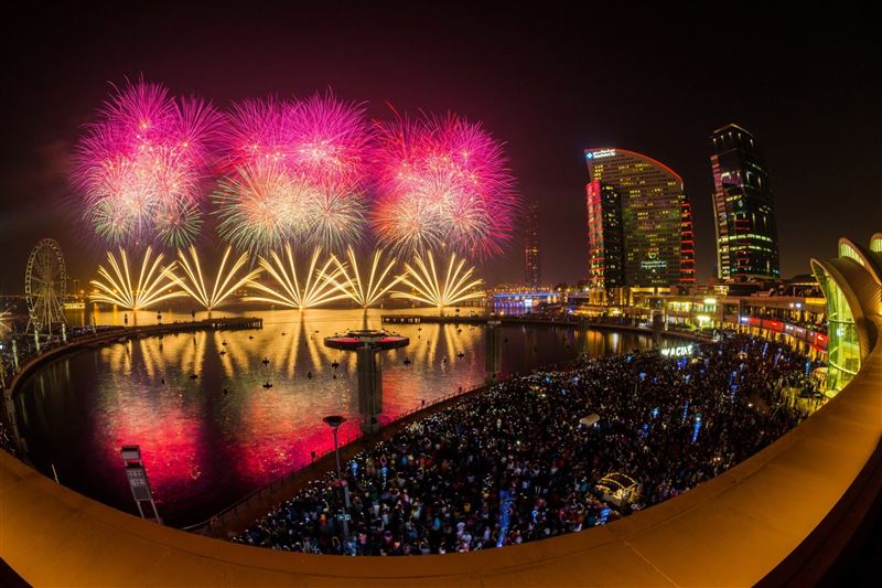 fireworks dubai festival city dsf