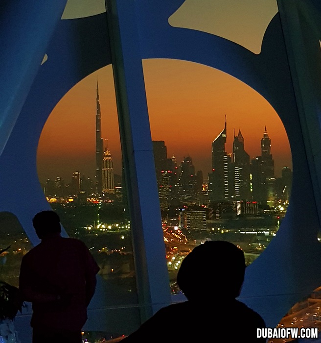 view of dubai from dubai frame