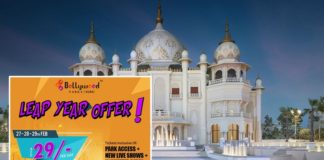 29 AED Entry to Bollywood Parks on Feb 27-28-29