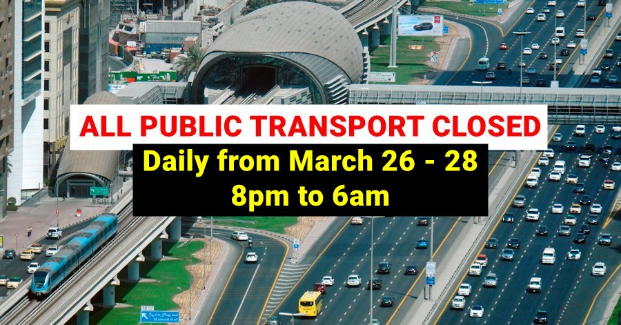 public transport closed national disinfection update