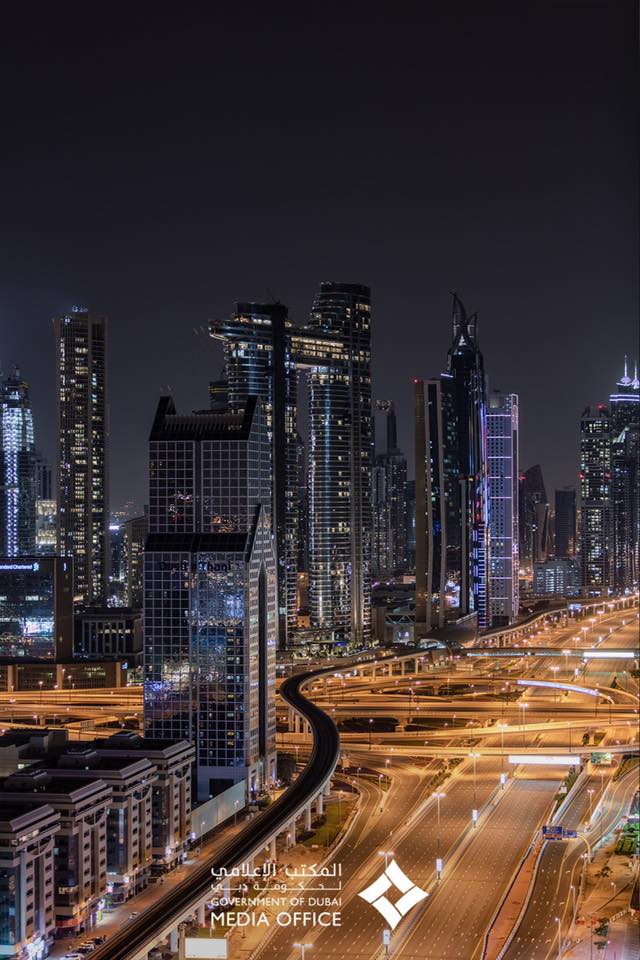 roads in sheikh zayed empty