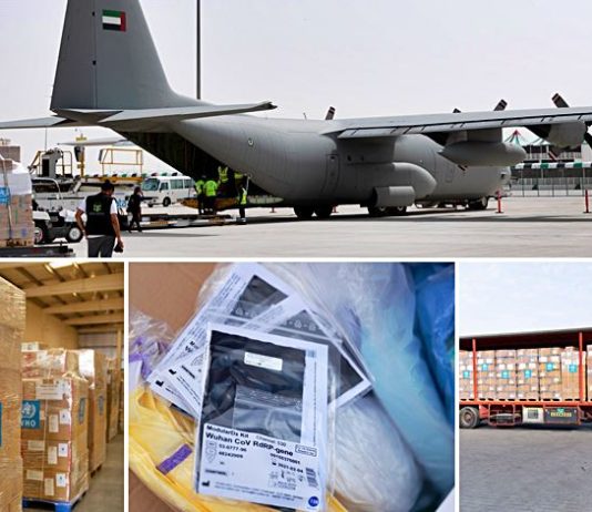 uae deliver medical supplies from world health org to iran
