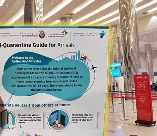 uae self quarantine guide for arrivals