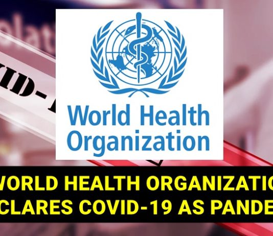 world health org declares pandemic