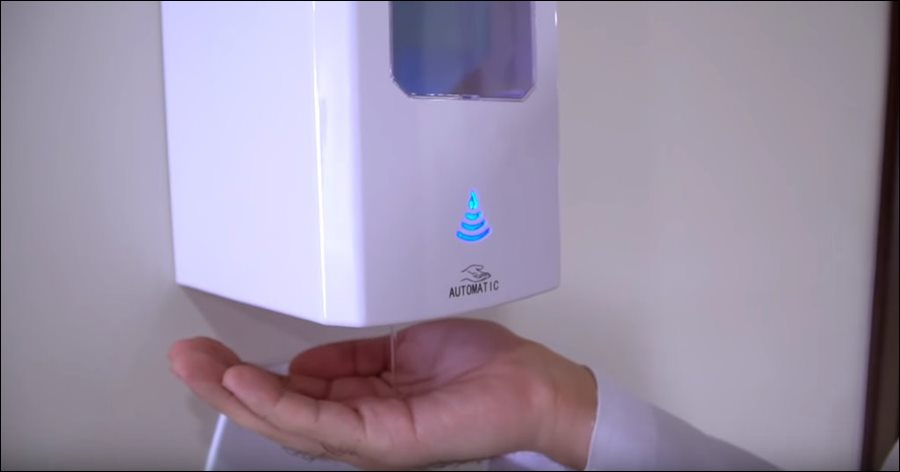 automatic hand sanitizers isolation building