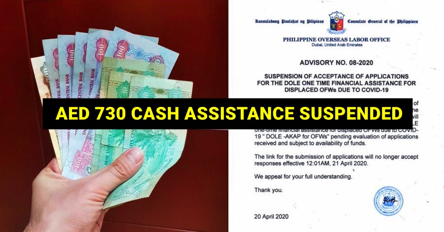 filipino cash assistance suspension