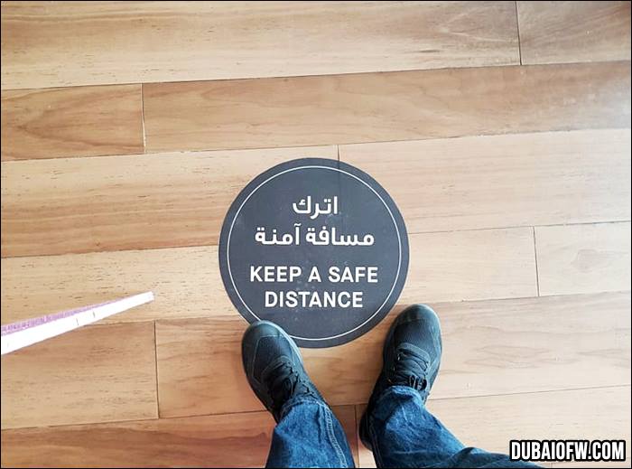 keep safe distance stickers