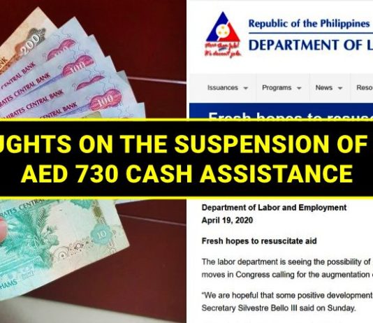 thoughts on cash assistance suspension dole