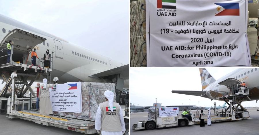 uae sends medical supplies to philippines