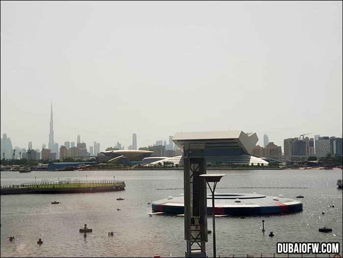 view from Dubai Festival City Mall