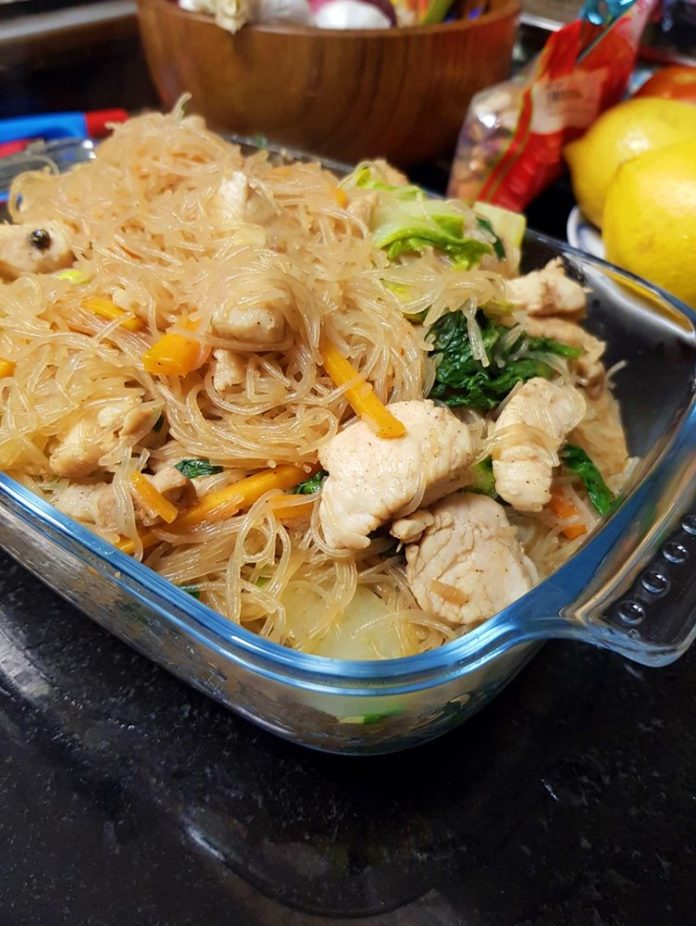 Filipino Pancit Bihon Recipe (Rice Noodles) | Dubai OFW