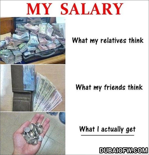 ofw salary misconceptions meme