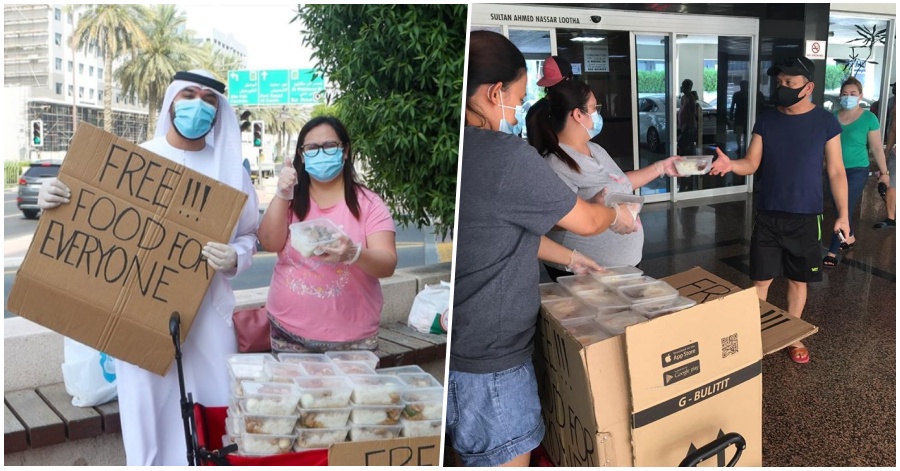 [WATCH] Emirati Vlogger Khalid Al Ameri Surprises Filipina Who Cooks Free Meals for the Community in Dubai