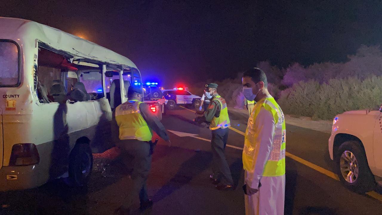 dubai mini bus accident