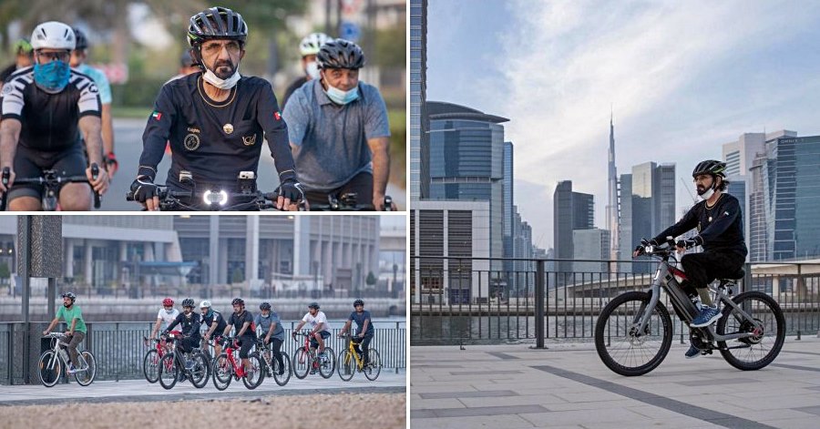 photos of sheikh mohammed dubai ruler cycling