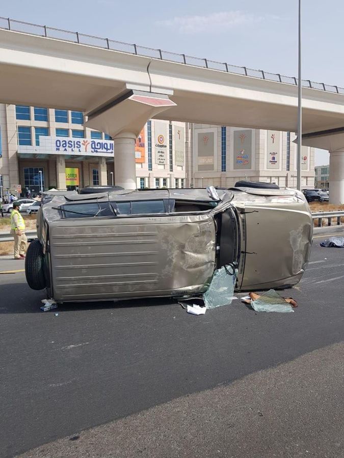sheikh zayed road accident dubai